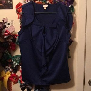 Blue Merona ruffle top